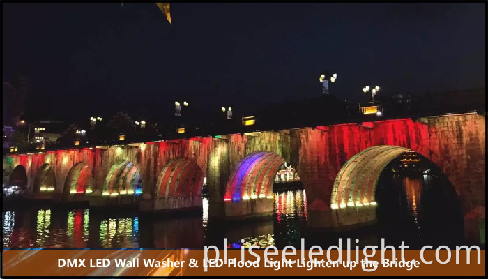wall washer flood light lighten up the bridge hole